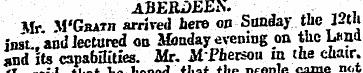 A3ERDEE*. Mr M'Gbath arrived here on Sun...