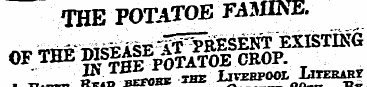 THE POTATOE FAMINEOF THE WSEAfE fT ™ rfe...