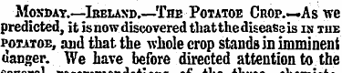 - Monday.—Ireland.—The Potatoe Crop.—As ...