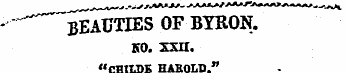 - """"' BEAUTIES OF BYRON. KO. 5XH. "CHI...