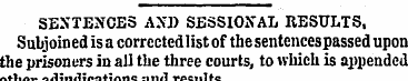 SENTENCES AND SESSIONAL REST/ITS, Subjoi...