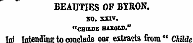 BEAUTIES OF BYRON , so. xxtv. "CHttDE HA...