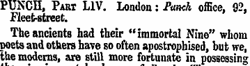PUNCH, Part L1V. London: Punch office, 9...