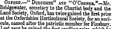 Oxford,—*' Duncombe" and " O'Connob."—Mr...