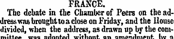 FRANCE. The debate in the Chamber of Pee...