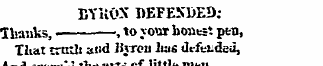 BYKOX DEFESDED: Thanks, , vo your honest...