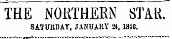 THE NORTHERN STAR. SATURDAY, JANUA11Y 24, 1810.