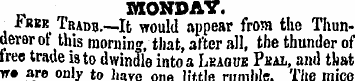 _, MONDAY. bun Tradb. *—It would appear ...