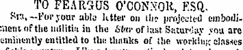 TO FEARSHJS O'CONNOR, ESQ. fn,—.For your...