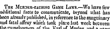 Tiik Mcn.ER-CAUsi.se Game Laws.—We have ...