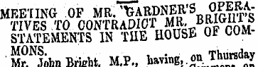 MEETING OF MR. 'TJARDNfR'S OPERATIVES TO...