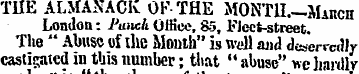 TUE ALMANACK OF THE MONTH. ~MAncn London...