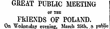 GREAT PUBLIC MEETING OF THE FRIENDS OF P...