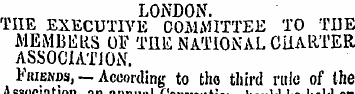 LONDON. THE EXECUTIVE COMMITTEE TO TOE M...
