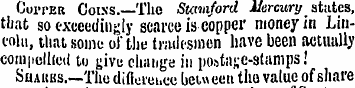Goiter Coins.—The Stamford Mercury state...