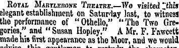 Rovai Martlehone Theatre.—Wo visited "th...