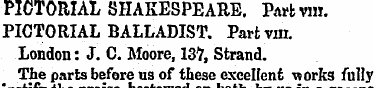 PICTORIAL SHAKESPEARE. Parlvm. PICTORIAL...