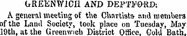 GREENWICH AND DEPTJ-0RD: A general meeti...