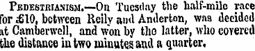 PEnESiRiAsiSM.—-On Tuesday the half-mile...