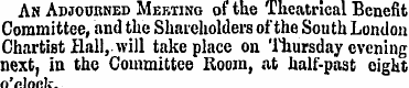 An Adjourned Meeting of the Theatrical B...