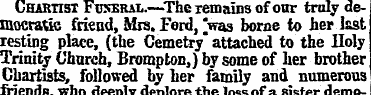 Chartist Ftesekai..—The remains of onr t...