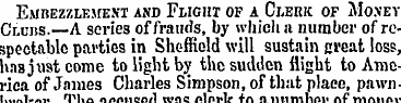 Embezzlement and Flight of a Clerk of Mo...