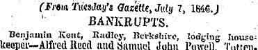 (Frem Tuesday's Gazette, July 7, 1S46.J ...