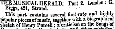 THE MUSICAL IIERALD: Part 2. London: G. ...