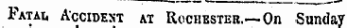 Patau Accidest at Rochester. -- On Sunday