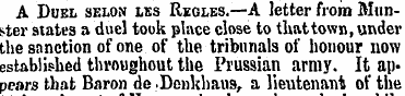 A Duel selon lxs Regles.—A letter from M...