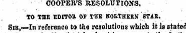COOPEU'S RESOLUTIONS. TO THE eDITOU OF T...