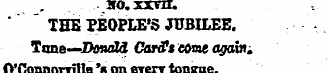 ..- HO.XXVII. ' " " THE PEOPLE'S JUBILEE...