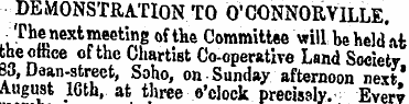 DEMONSTRATION TO O'CONNORVILLE . , Thene...