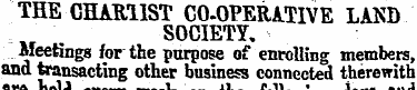 THE CHAB11ST CO-OPERATIVE LAND SOCIETY. ...
