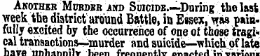 Another Mubdbb ahd Suicide.—During the l...