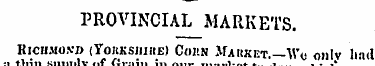 PROVINCIAL MARKETS. Kiciimo.vi) (roKKSii...