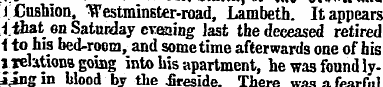 i Cushion, "Westminster-road, Lambeth. I...