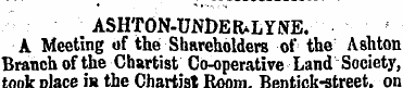 ASHTON-UNDERaLYNE. A Meeting of the Shar...