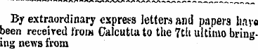 By extraordinary express letters and pap...