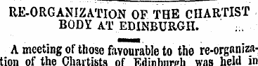 RE-ORGANIZATION OF THE CHARTIST B0D1 AT ...