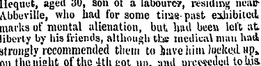 Hequet, aged <j, son ot a labourc-?, res...