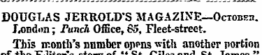 DOUGLAS JERROLLVS MAGAZINE—Octobeb. Lond...