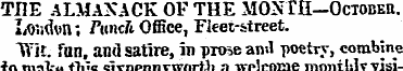 TIIE ALMANACK OF THE MONTH-OcTOBEn. Lond...