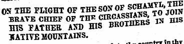 OS THE FLIGHT OF THE SOS OF JSCHAMTJ, TH...