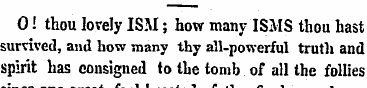 01 thou lovely ISM; how many ISMS thou h...