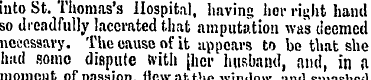 into St. Thomas's Hospital, bavins her r...