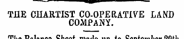 THE CHARTIST CO-OPEaATlVE LAND COMPANY. ...