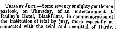 TwAinr Jukv.—Some seventy or eighty gent...