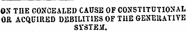 ON THE CONCEALED CAUSE OF CONSTITUTIONAL...