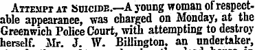 Attempt at Suicide.—A young woman of res...
